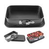 Carbon Steel Cheesecake Pan With Locking Clasp Easy Releases Mould For Dessert Nonstick Rectangular Bakeware