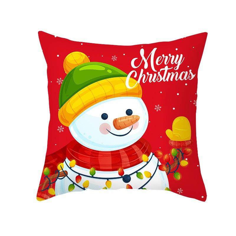 

Рождественская наволочка с мультяшным принтом, трансграничная наволочка для гостиной, дивана, домашняя наволочка, оптовая продажа 40x40cm