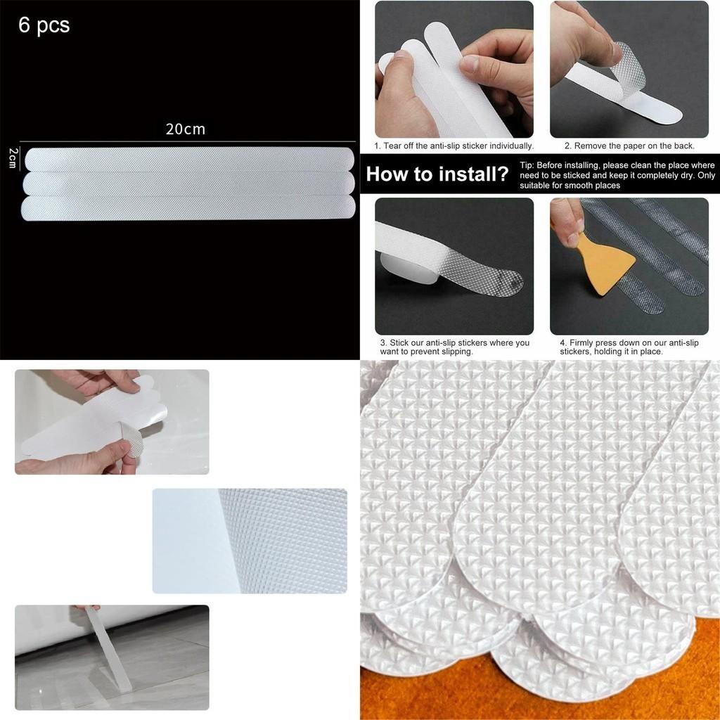 12pcs Slip Anti Bath Grip Stickers Non Slip Shower Strips Pad Floor Tape Safety