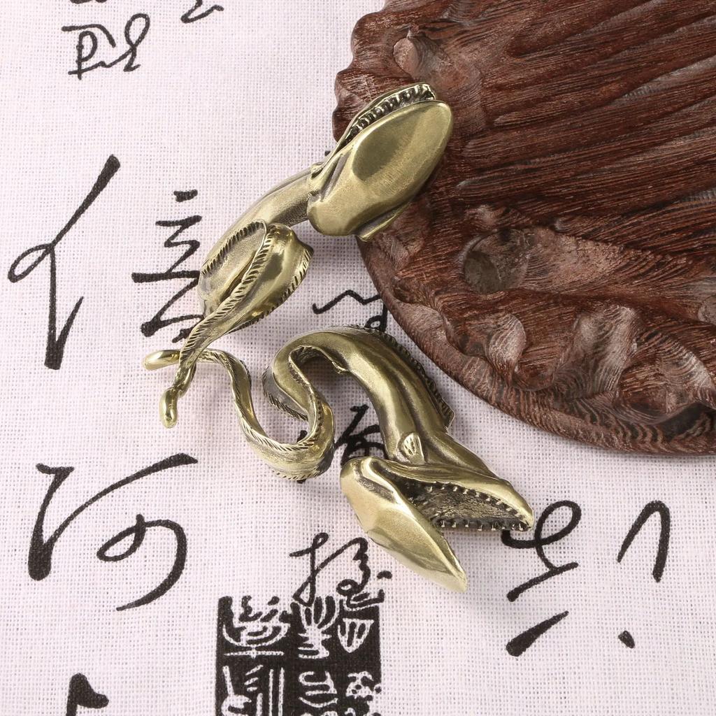 Brass Sea Eel Decorative Figurines Copper Handicrafts Marine Organisms Muraenesox Cinereus Desk Decoration Christmas Gift