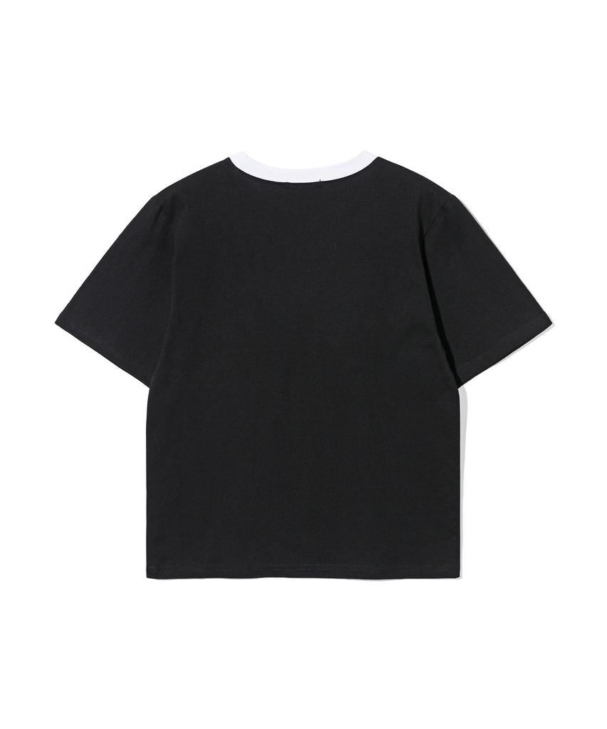 UCLA Women'S 19Ucla Ringer Color Block Short Sleeve T-Shirt [Black] (Uc6Stac)