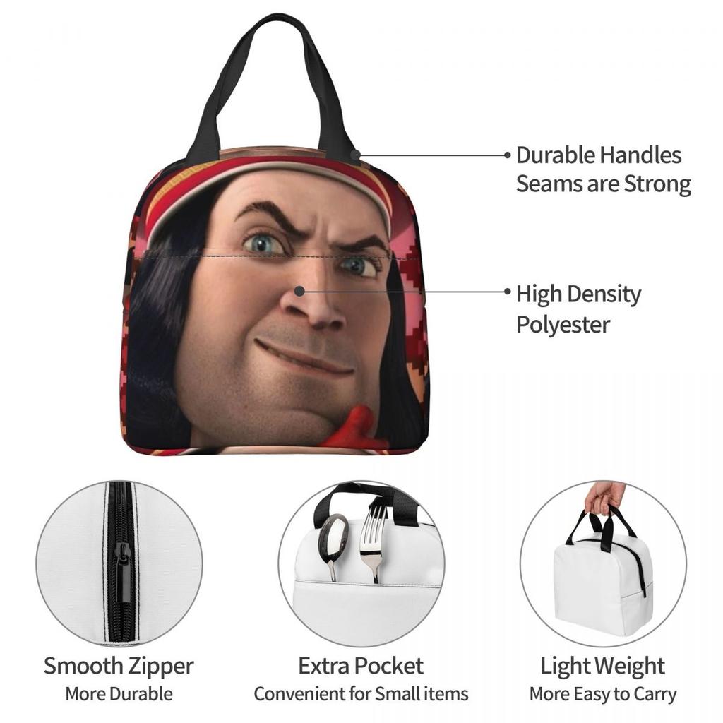LoRd FaRQuaAd Insulated Lunch Bag for Kids School Cooler Thermal Food Box Tote Portable Lunch Boxes Container