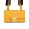 Fendi 8BS039 Shoulder Bag Yellow Leather Women