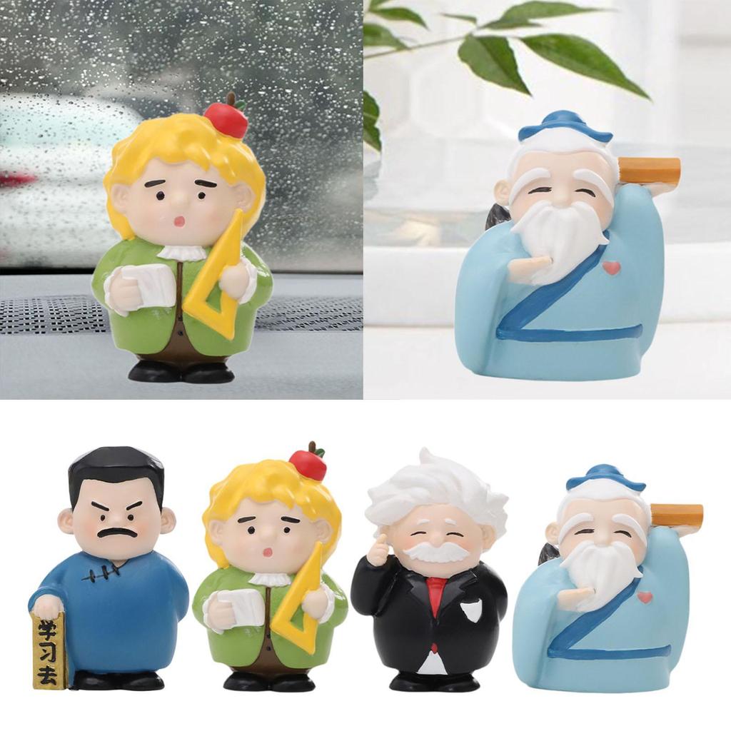 God of Learning Blessing Figurine Friend Gift for Office Living Room Cabinet