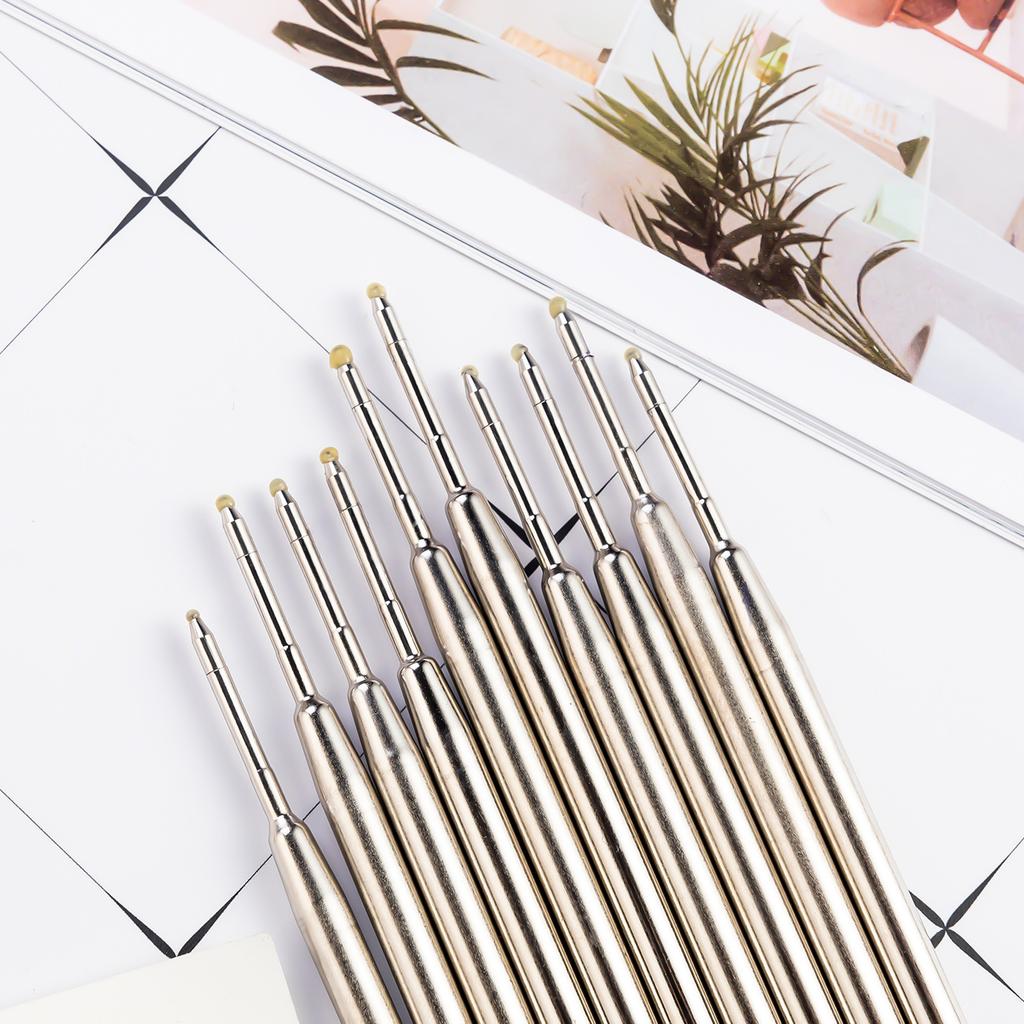 1.0mm Replaceable Metal Ballpoint Pen Refills For Parker Pens Medium Point Blue Red Black Ink Rods For Writing Office Stationery