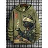 Men's Expression Hoodies Sweatshirt Fashion Long Sleeve Crew Neck 3D Print