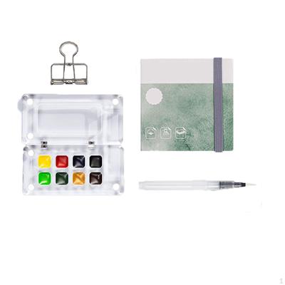 Outdoor Sketch Kits Watercolor Kit Portable Pocket Set Water Color Travel Paint for