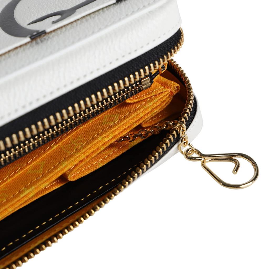 Round Zipper Long Wallet with Coin Purse Nezel 081603 Black [Castelbajac] (BLK)