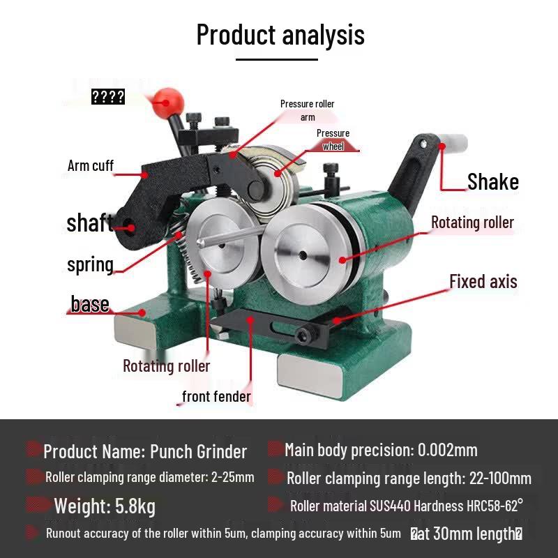 Aokewen High-Precision Manual Needle Grinder and Punch Former