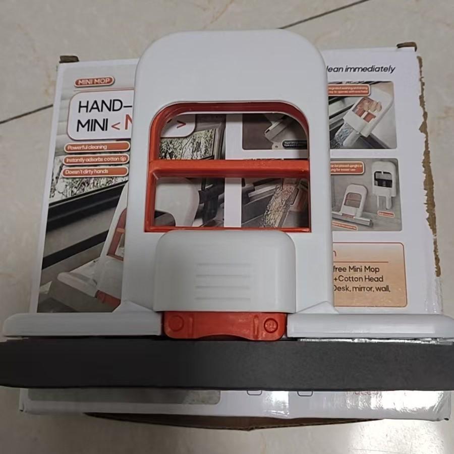 Compact Folding Sponge Mop - Hands-Free, Water-Absorbent, Multifunctional Cleaning Tool