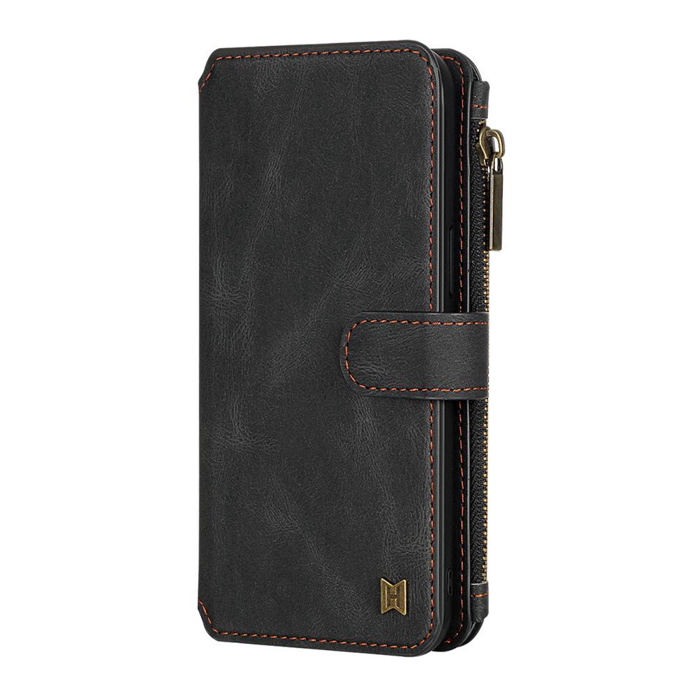 iPhone 16 Pro Multifunctional Leather Wallet Case with Detachable Magnetic Protection