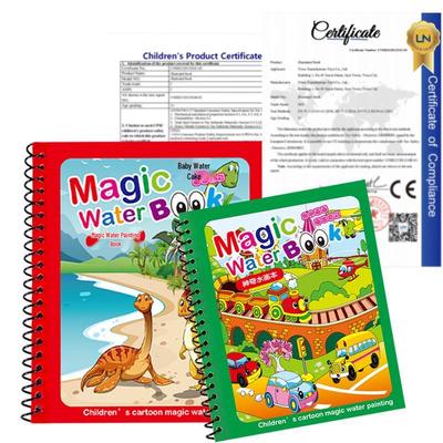 Magisches Wiederverwendbares Wassermalbuch für Früherziehung & Kindergarten
