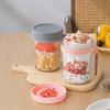 4er- oder 8er-Pack 16oz luftdichte Glas-Overnight-Oats-Gläser mit Deckeln und Löffeln, ideal für Joghurt, Müsli und als tragbare Aufbewahrung für das Mittagessen im Büro.