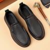 High Quality Business Leather Shoes Summer Casual Male Brown Loafers Moccasin Elegant Dress Luxury Driving Shoe Slip On Flats