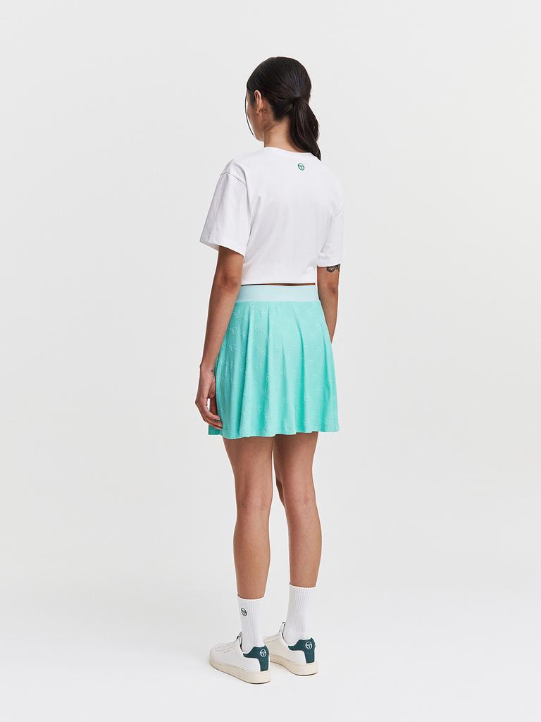 SERGIO TACCHINI W Daily Monogram Flare Skirt (L.Mint)