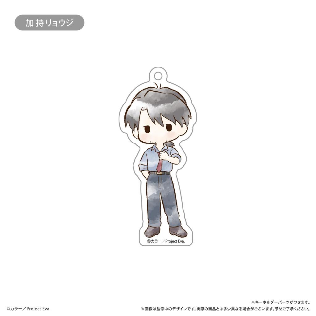 TV Anime "Neon Genesis Evangelion" Retro Acrylic Keychains Box of 6