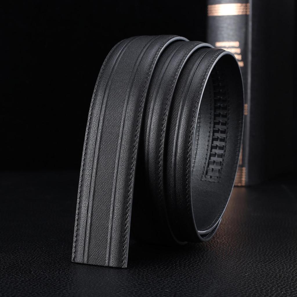 Cintura Automatica da Uomo Premium in Vera Pelle - Pelle di Mucca Pura, Senza Fibbia