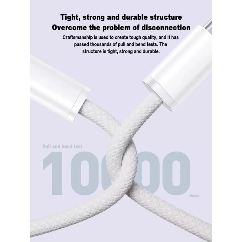 1m 1.5m 2m USB C To USB C Charging Cable For iPhone 15 16 Plus Pro Max iPad Pro Air Type C To Type C  PD Fast Charging Cord