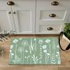 1 ks Kuchyňský koberec proti únavě, Minimalistický květinový potisk, Vodotěsný, Protiskluzový, Silný polstrovaný kuchyňský koberec, Vysoce odolná komfortní podložka pro stání do kuchyně