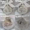 An Angel In Heaven Christmas Tree Hanging Ornaments Family Pendant Memorial Ornament Feather Ball