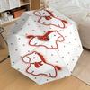 1PC Horse Pattern Umbrella-8-Rib Reinforced Portable Folding Travel Suitable for All Seasons Outdoor Daily Use-J383