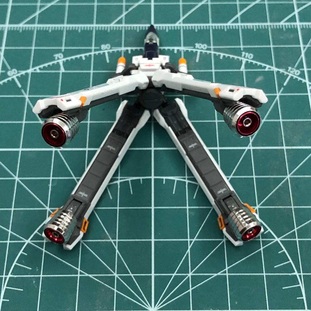 RG HGUC 1/144 Mobile Suit Crossbone Gundam X1, X1 Kai, X2, X3, X0 Metal Vernier Set (Steel + Red) [Parallel Import]