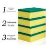 Dishwashing Sponge & Pot Brush - Absorbent Kitchen Cleaning Rag & Dishcloth for Housework.