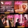 Love Heart Dimmable Neon Sign for Wall Decor, Kids Room, Wedding & Party, Gift for Valentine‘s Day, Girlfriend, Birthday