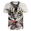 2024 Men/woman High Quality Brand T-shirt Hombre New Men T-shirt Casual Short Sleeve O-neck Fashion Funny Cat Printed 3D T Shirt