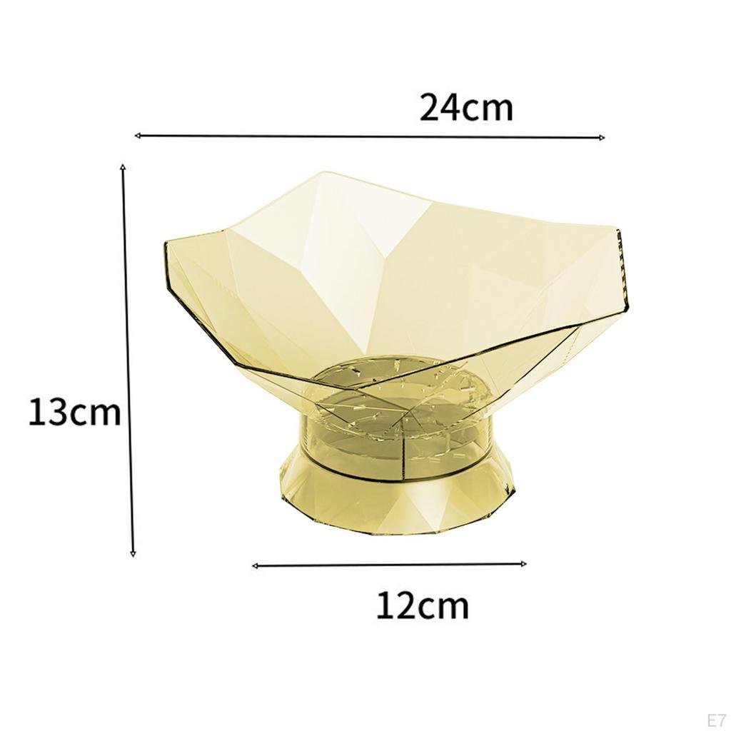 Dekorative Schüssel mit Sockel, für Lebensmittel, Snacks, Servierkorb, Süßigkeiten, Mehrzweck-Obst für Picknick, Badezimmer