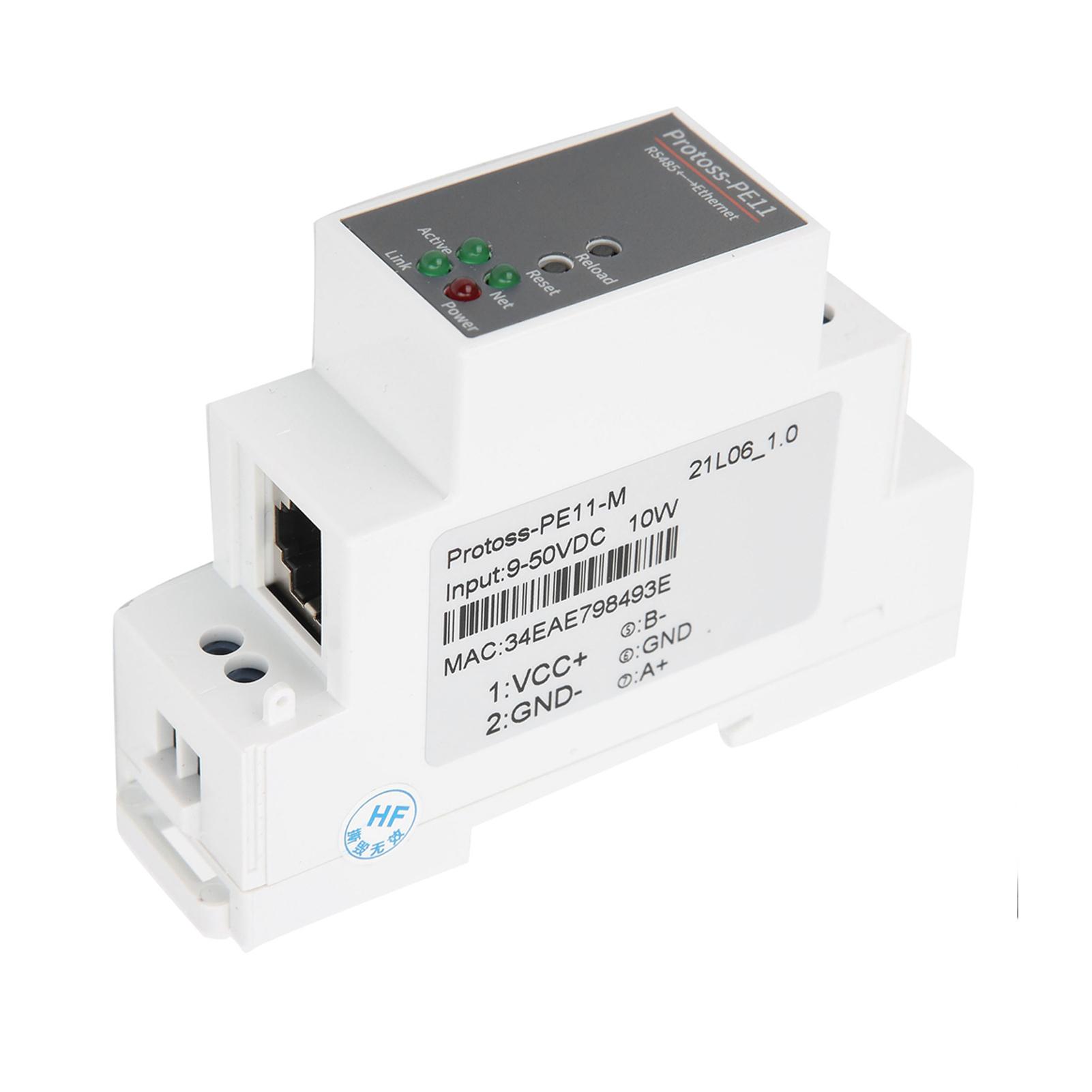 

Мережевий модуль Ethernet для монтажу на рейку RS485 до WIFI, 9-50 В постійного струму, 10 Вт PE11-M