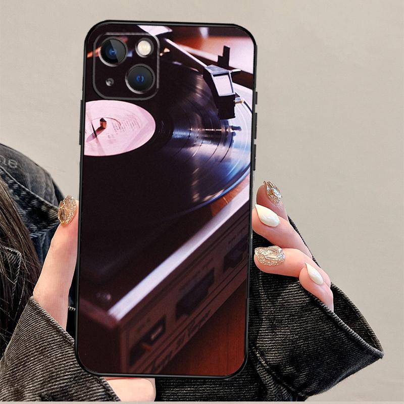 Vinyls Record DJ Retro Vintage Case For iPhone 15 16 14 13 12 11 Pro Max Mini Plus X XR XS Max Cover Shell