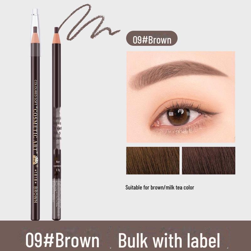 Genuine 1818 Waterproof Wooden Eyebrow Pencil - Non-Smudge, Hard Core, Makeup Artist Special.
