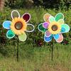 Dazzling Double-Layer Sunflower Windmill: Colorful Outdoor Toy & Decoration