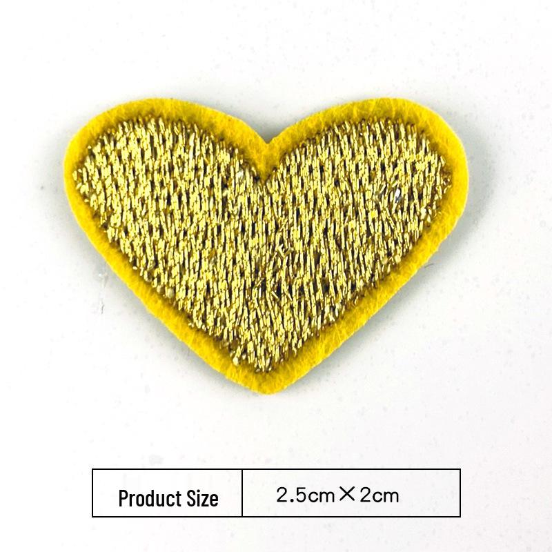 Heart Embroidery Iron-on Patch for Clothing, Shoes, Hats, and Bags