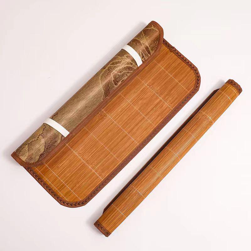 Carbonized Bamboo Cooling Mat & Pillow Set for Students - Smooth & Burr-Free