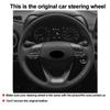 For Hyundai Kona I30 2017 2018 2019 2020 Hand Stitching Car Steering Wheel Cover Wrap Interior Non-slip Interior Accessorie