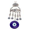 Eye Hanging Ornament Retro Style Lucky Fortune Vibrant Alloy Coloured Glaze Blue Eye Ornament for Car Bedroom Office