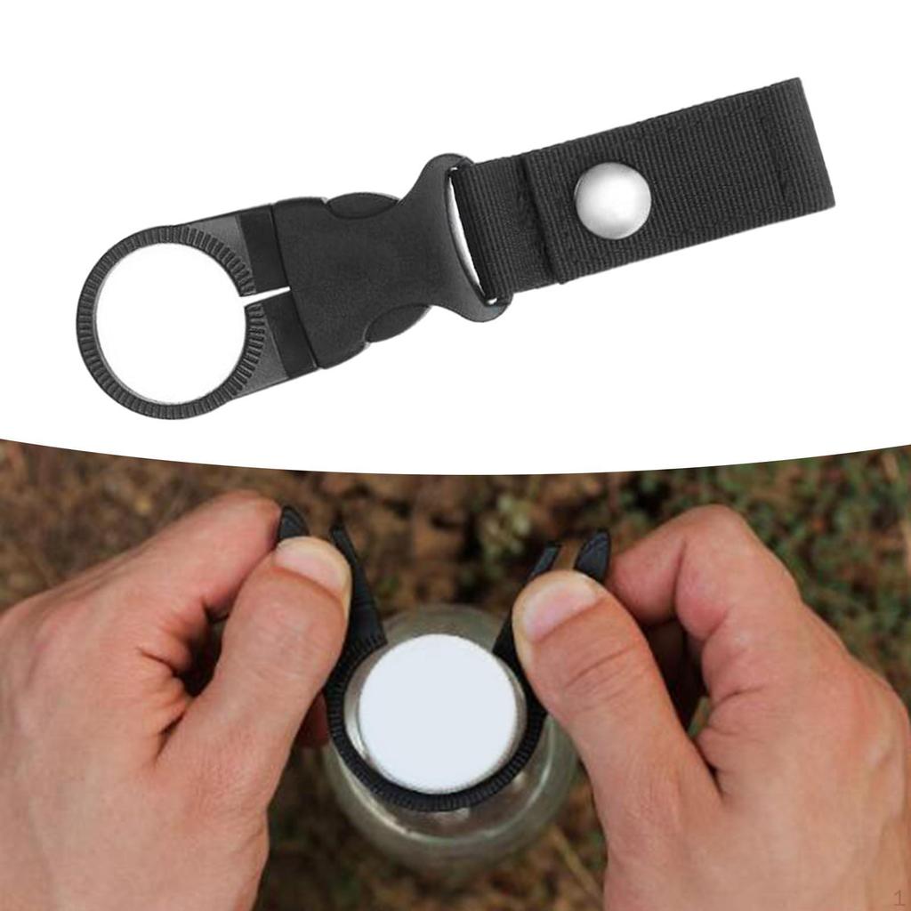 Bottle Hanging Buckle Clip Carabiner Keychain Belt Water Ring Holder Webbing