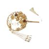 Tassels Phoenix with Pendant Handheld Bridal Group Fan Hand Bouquets Chinese Fan Embroidery Fan