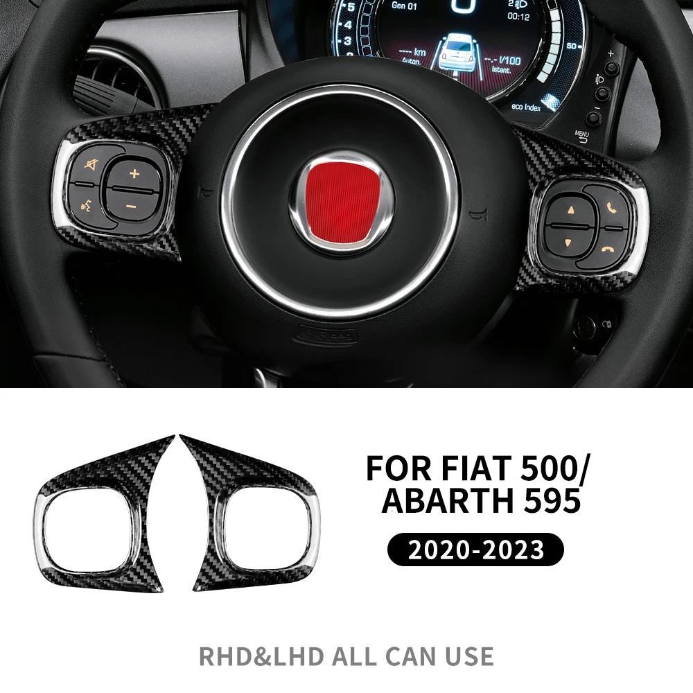 Real Hard Carbon Fiber Sticker For Fiat 500 Abarth 595 695 2008-2013 2014 2015 2016 2017 2018 2019 2020 2025 2025 2025 Car Decor