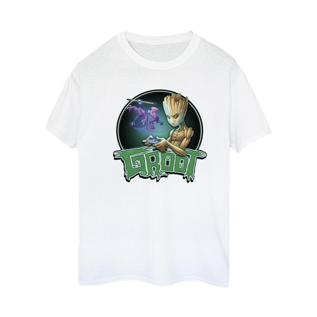 Marvel Womens/Ladies Guardians Of The Galaxy Groot Gaming Ring Cotton Boyfriend T-Shirt