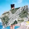 Klassisches Monstera Deliciosa Mikrofaser Strandtuch Saugfähig Schnelltrocknend Weich Yoga Schwimmen Resort Bergsteigen Handtuch