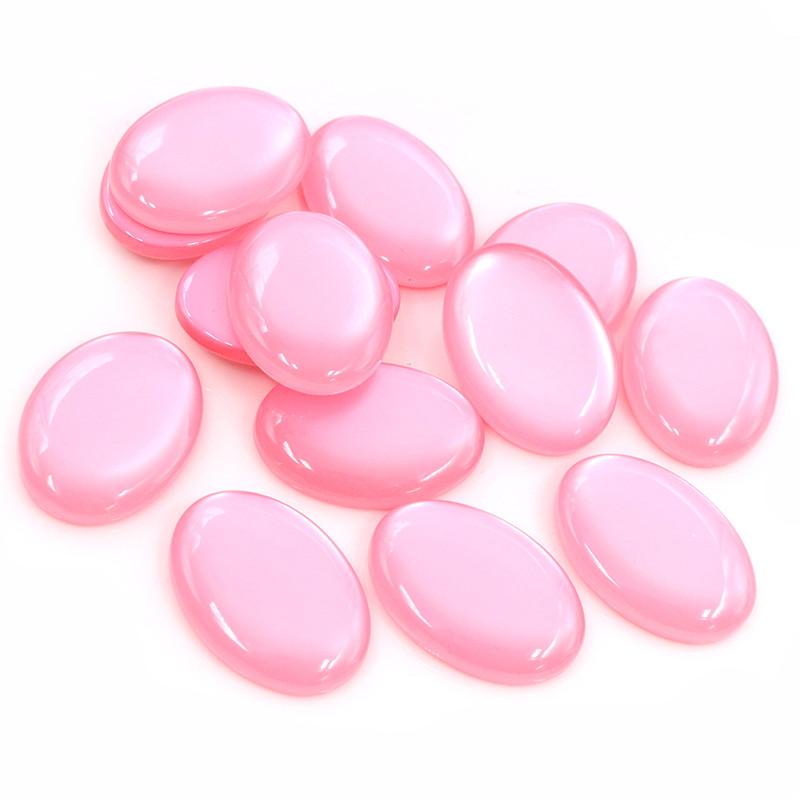 New Fashion 10pcs 18x25mm Mix Color Flat Back Resin Cabochons Cameo