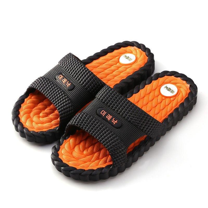 Damen Sommer Indoor Atmungsaktive Badeschuhe mit dicker Sohle und weichem Massagefußbett