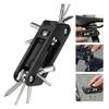 Portable Folding Hexagonal Spoke Wrench Space Saving Mountain Bike Screwdriver Tool for Bicycles Repair and Maintenance