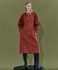 EN OR Volume Sleeve Tuck Dress - Orange