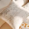 Chinese Ink Floral Velvet Throw Pillow Cover