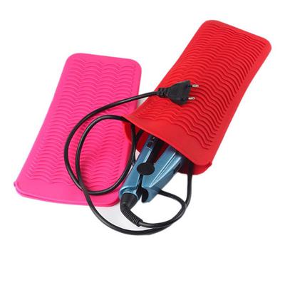 1Pc Reusable Easy To Use Poratble Heat Resistant Silicone Mat Pouch For Hair