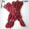 Große Menge auf Lager 24 Zoll 80g Weiche Seidige Synthetische Haarverlängerungen für Häkelzöpfe Haarherstellung Jumbo Braiding Synthetisch